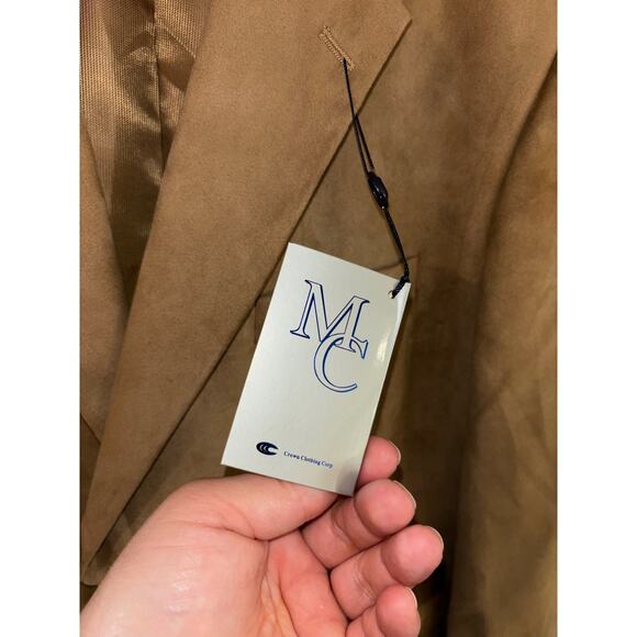 Millennium Collection men’s poly microsuede suit jacket sport coat size 44L NWT - Picture 5 of 11